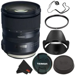 6Ave Tamron SP 24-70mm f/2.8 Di VC USD G2 Lens Canon EF (International Model)   82mm UV Filter   Lens Cap Keeper   Micro