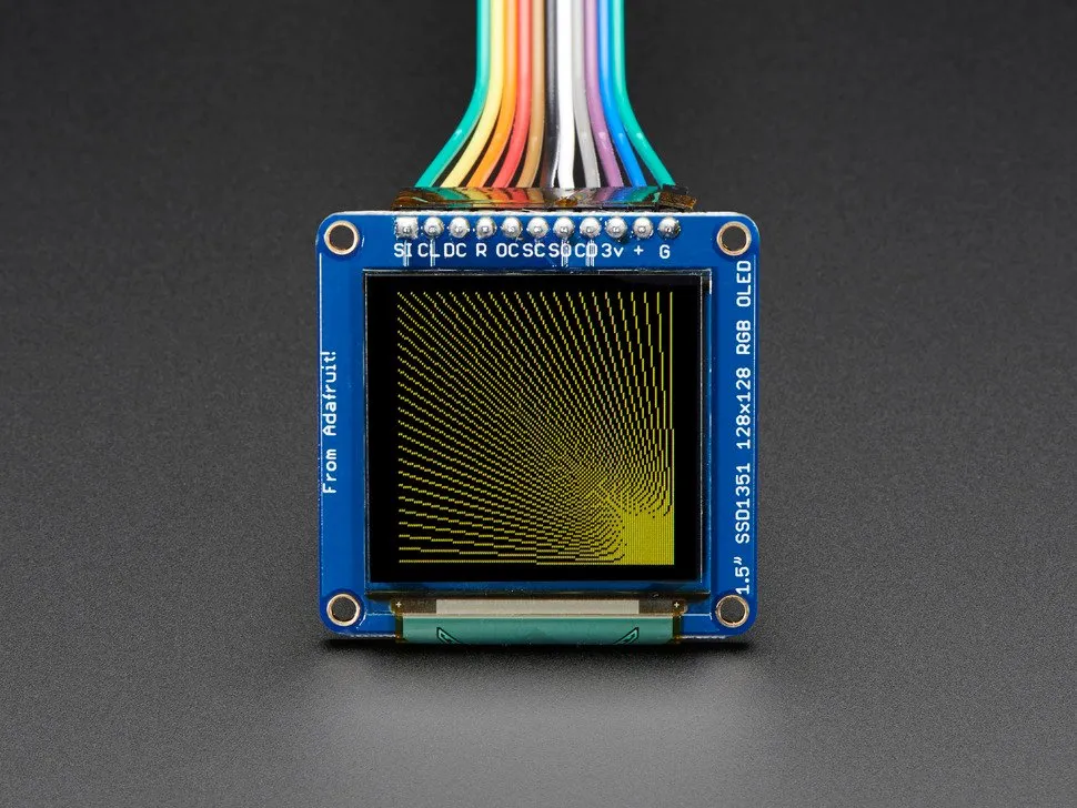 Adafruit OLED Breakout Board - 16-bit Color 1.5" w/microSD holder