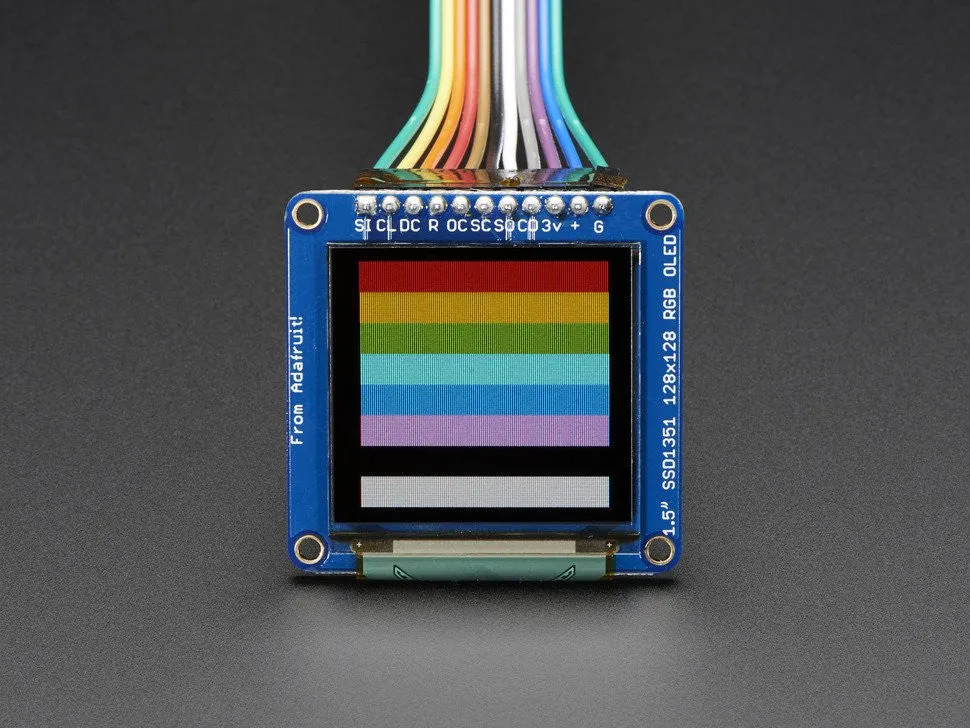 Adafruit OLED Breakout Board - 16-bit Color 1.5" w/microSD holder