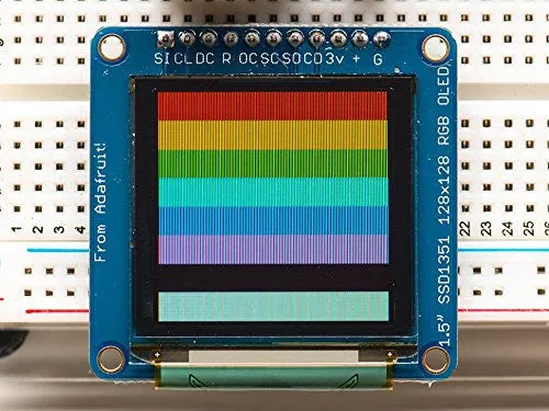 Adafruit OLED Breakout Board - 16-bit Color 1.5" w/microSD holder