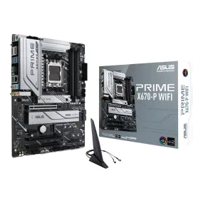 ASUS Prime X670-P WiFi 6 802.11ax AMD AM5 Ryzen ATX Desktop Motherboard