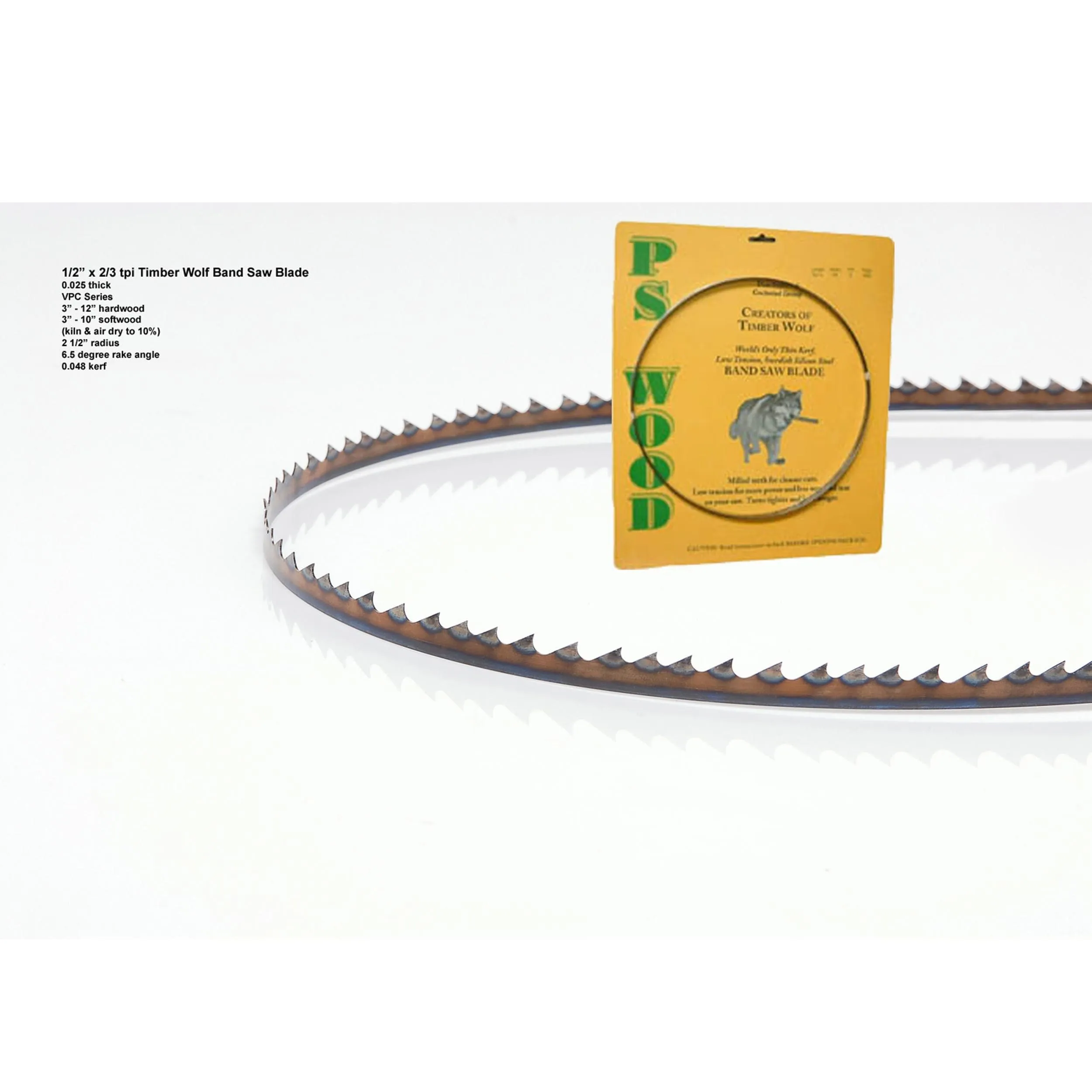 Bandsaw Blade - 116" x 1/2" x .025" x 2/3 TPI - Variable Positive Claw