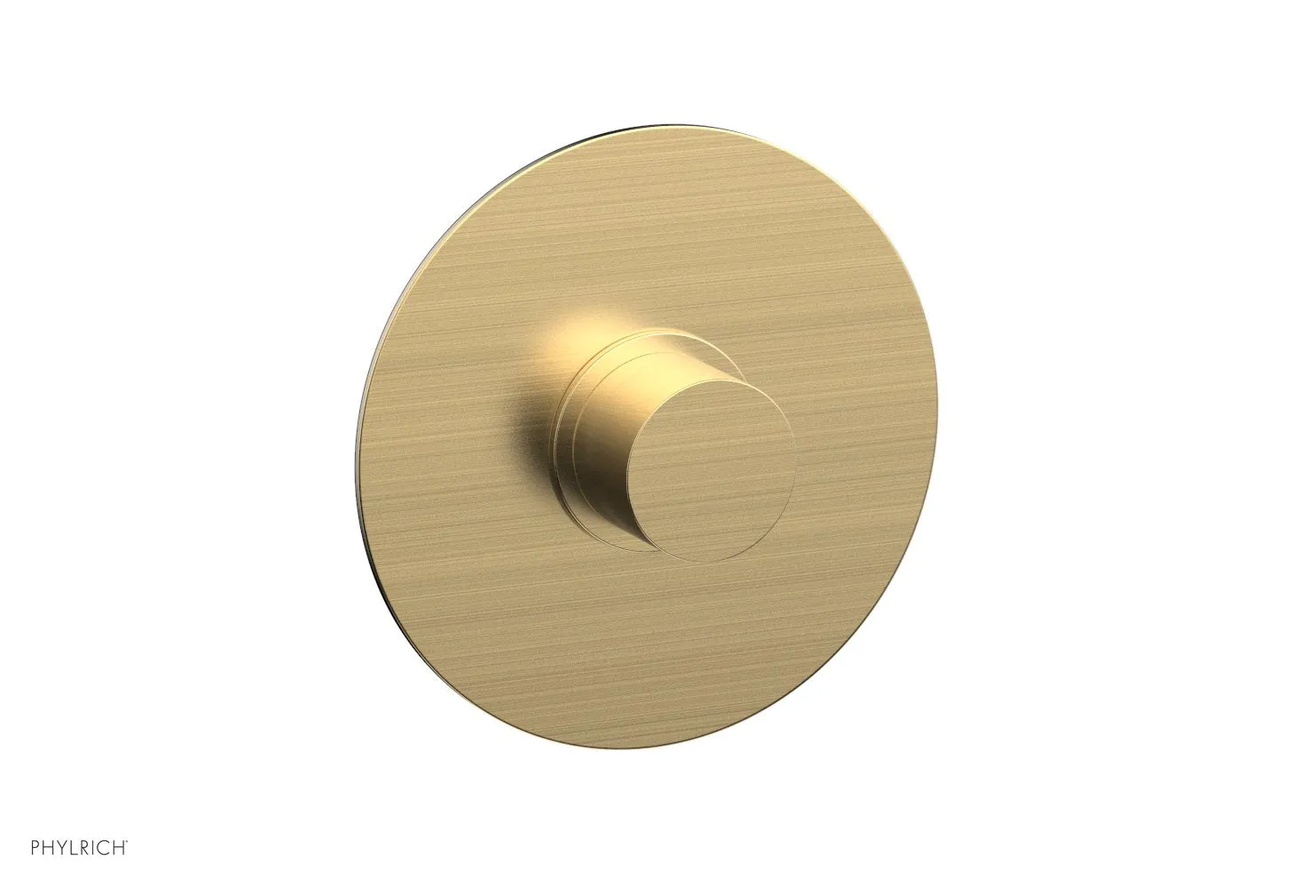 BASIC II Pressure Balance Round Shower Plate & Handle Trim, Smooth Handle 4-181