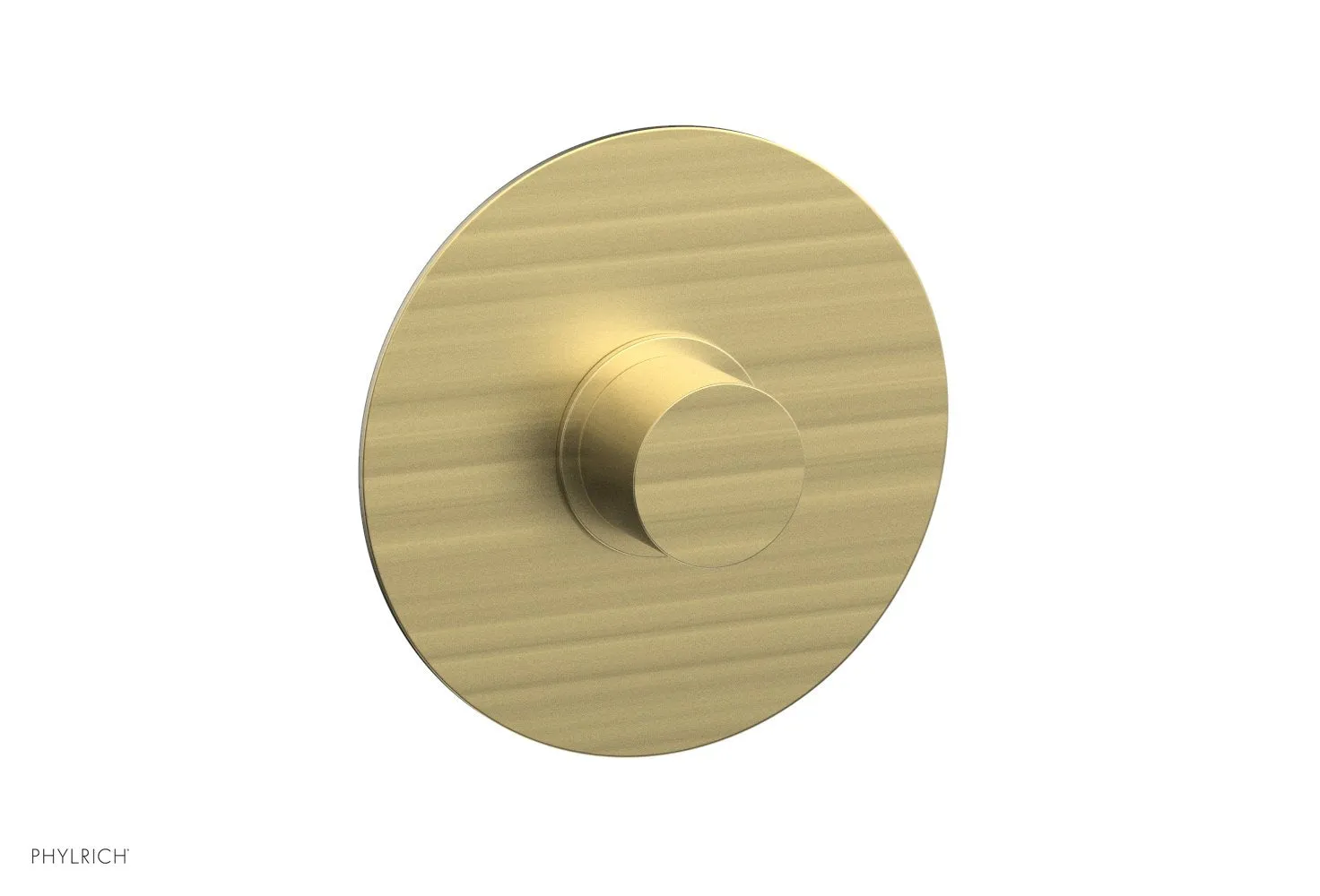 BASIC II Pressure Balance Round Shower Plate & Handle Trim, Smooth Handle 4-181