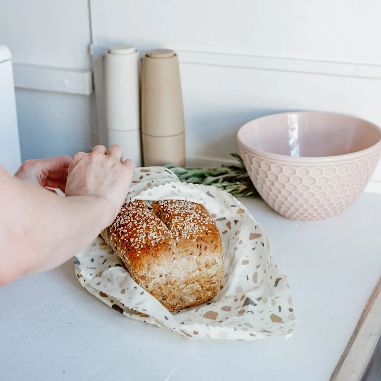 Beeswax Food Wraps: Terrazzo Extra Large