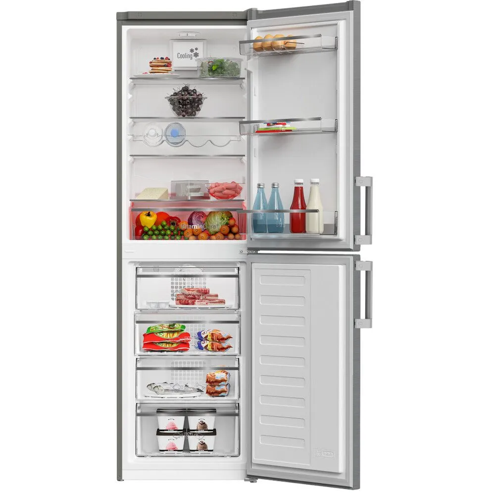 Blomberg KGM4574VPS Frost Free Fridge Freezer Stainless Steel