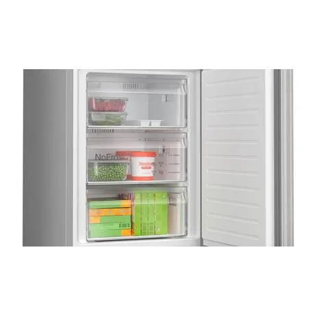 Bosch KGN362LDFG Serie 4 Free-standing fridge-freezer with freezer at bottom 186 x 60 cm  Inox-look