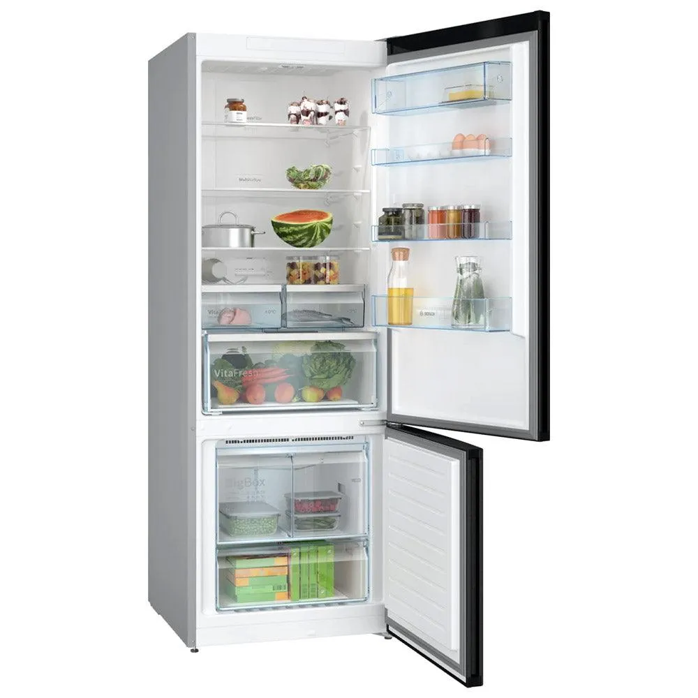 Bosch Refrigerator Series 4 KGN56CX30U No Frost 505L 2 Doors - Black