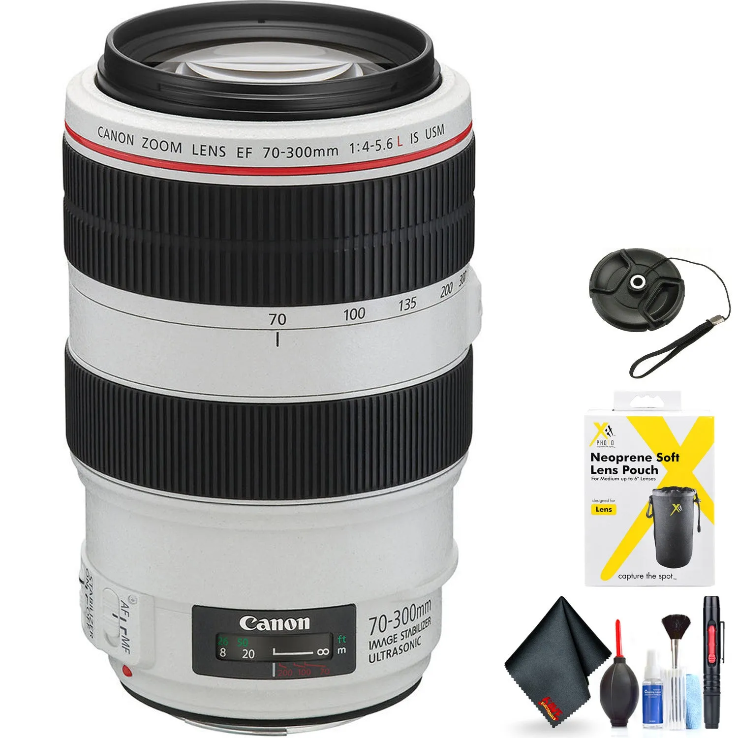 Canon EF 70-300mm f/4-5.6L is USM Lens for Canon EF Mount   Accessories (International Model with 2 Year Warranty)