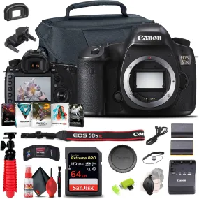 Canon EOS 5DS DSLR Camera (Body Only) (0581C002)   64GB Card   Case   More