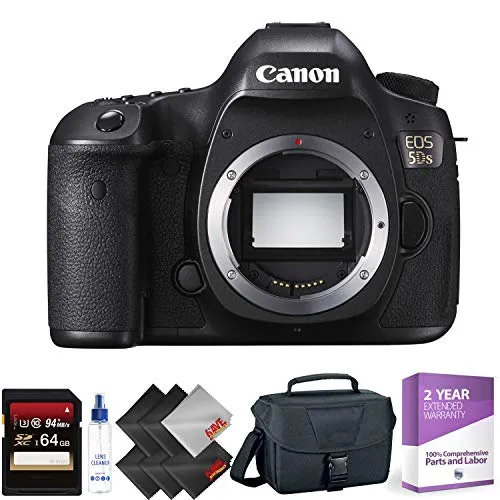 Canon EOS 5DS DSLR Camera (Body Only)   64GB Memory Card   1 Year Warranty Ultimate Bundle