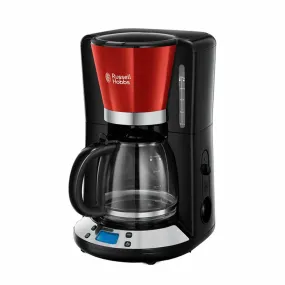 Drip Coffee Machine Russell Hobbs Colours Plus  Black Red 1100 W 1,25 L 1100W