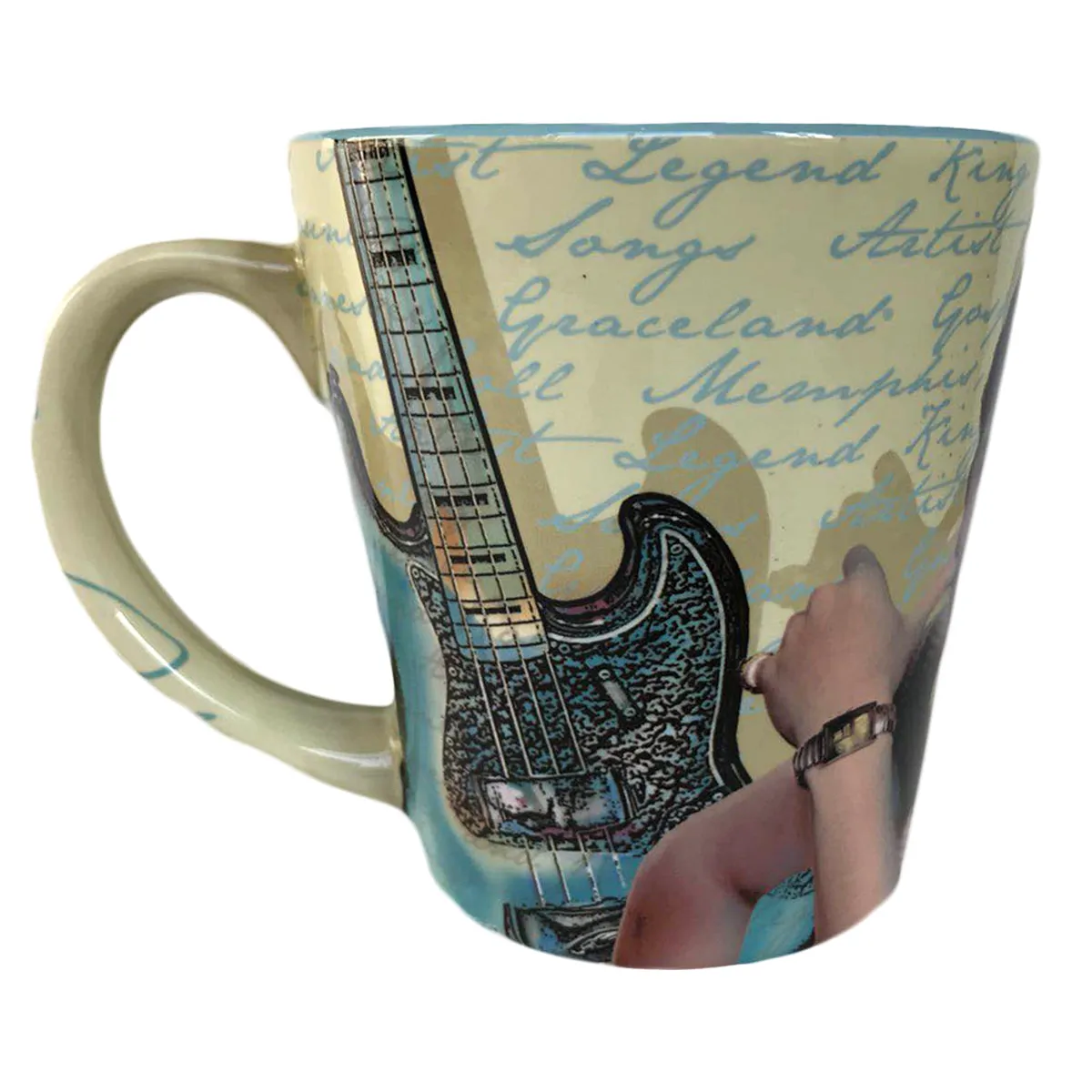 Elvis Graceland Guitar Watercolor Coffee Mug