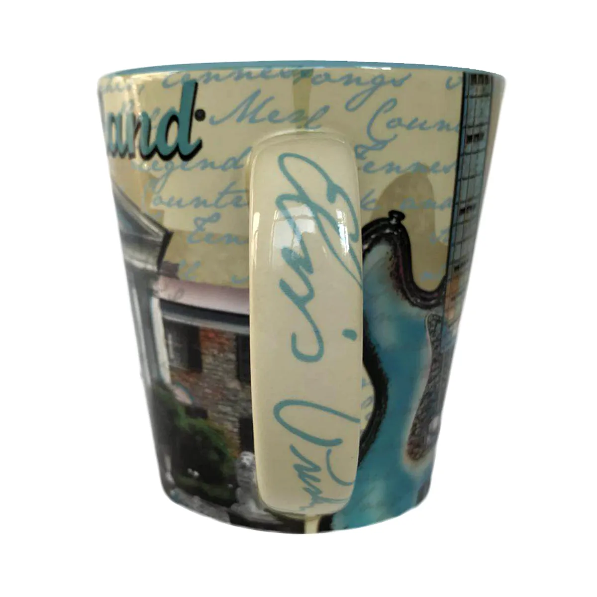 Elvis Graceland Guitar Watercolor Coffee Mug