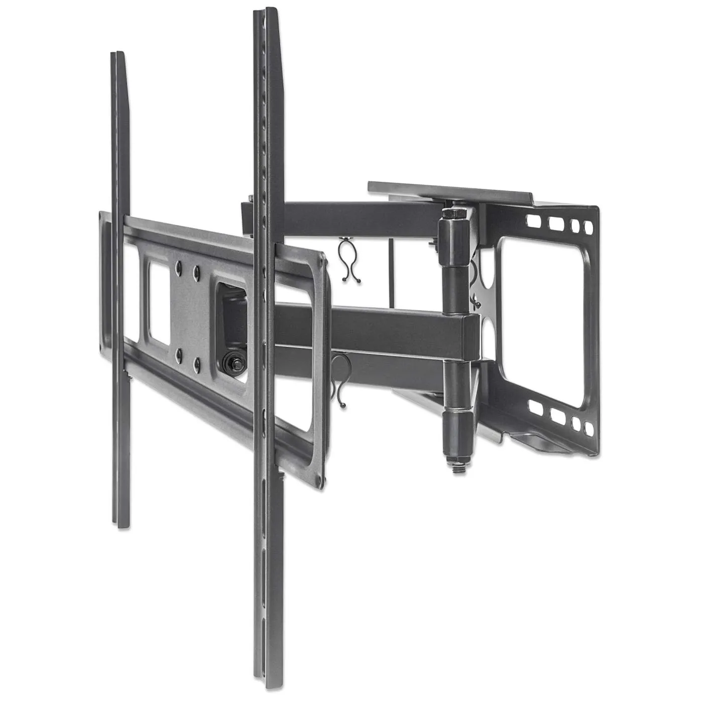 Full-Motion TV Wall Mount with Post-Leveling Adjustment