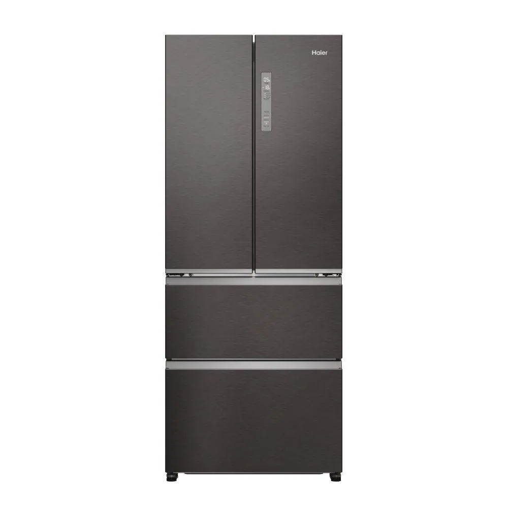 Haier HFR3718ENMD 70cm Total No Frost Fridge Freezer Dark Inox