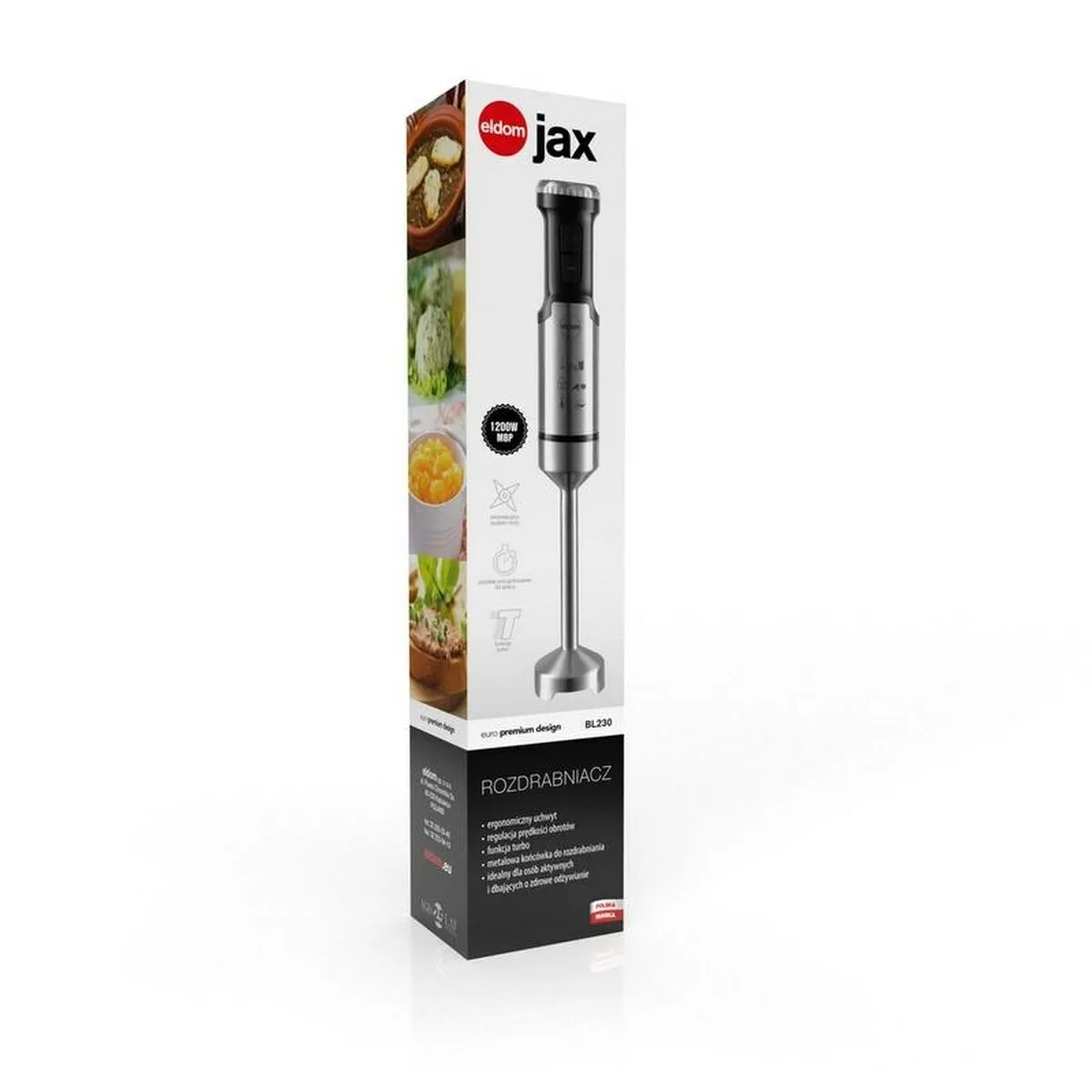 Hand-held Blender Eldom JAX Black 1000 W