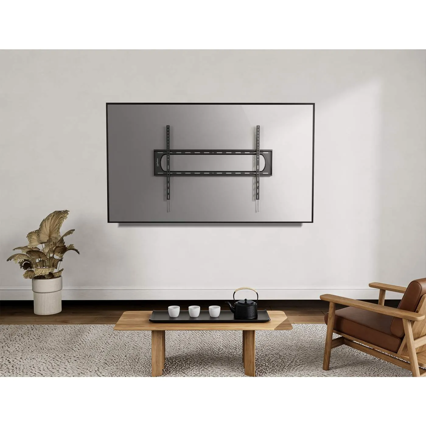 Heavy-Duty Low-Profile Large-Screen Fixed TV Wall Mount