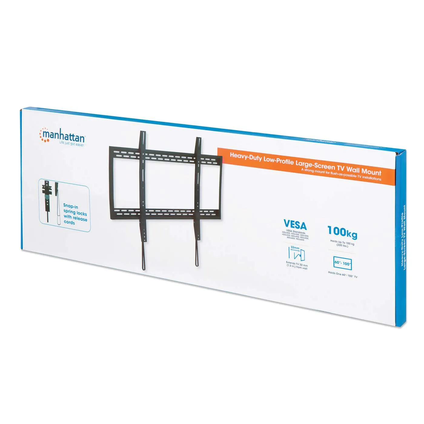 Heavy-Duty Low-Profile Large-Screen TV Wall Mount