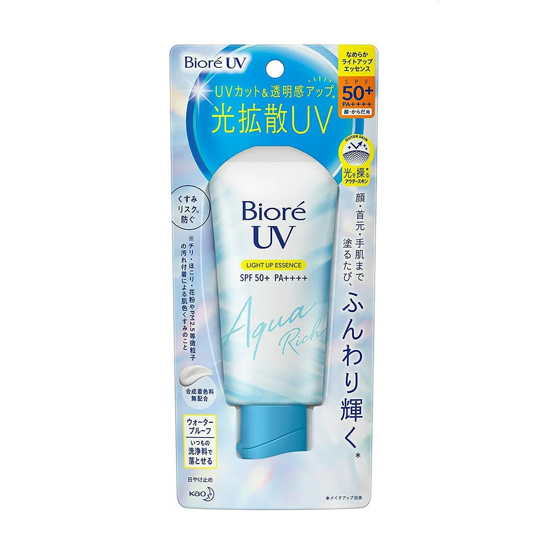 KAO Bioré UV New Aqua Rich Light Up Essence SPF 50 /PA     70g 日本碧柔新版水凝系列光感防晒霜 70g