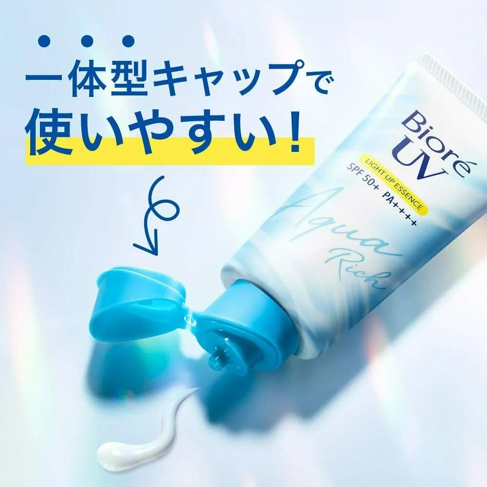 KAO Bioré UV New Aqua Rich Light Up Essence SPF 50 /PA     70g 日本碧柔新版水凝系列光感防晒霜 70g