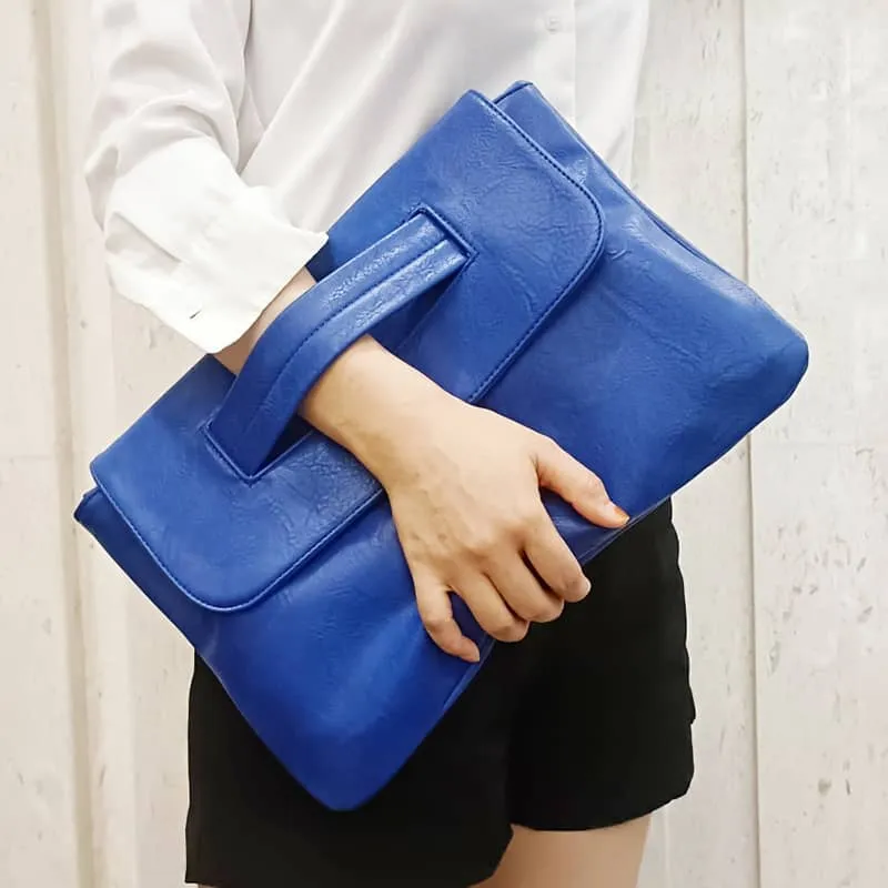 Large capacity envelope clutch bag