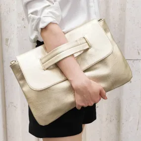 Large capacity envelope clutch bag