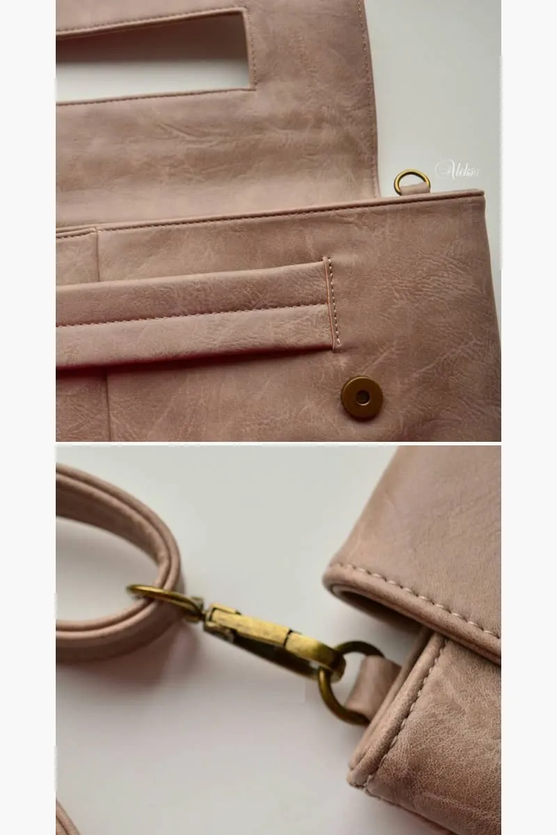 Large capacity envelope clutch bag