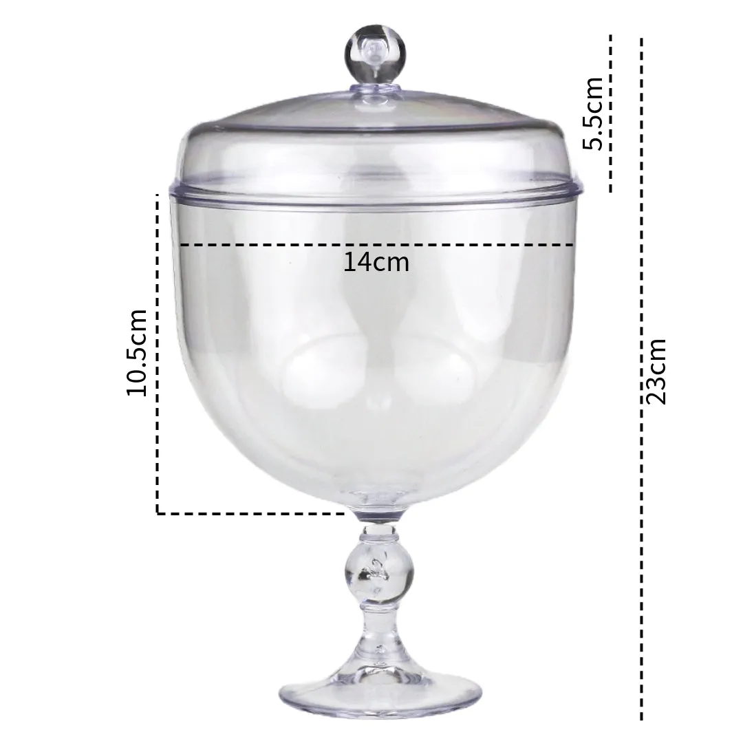 Large Dessert Plastic Crystal Cup (1.25L Capacity )