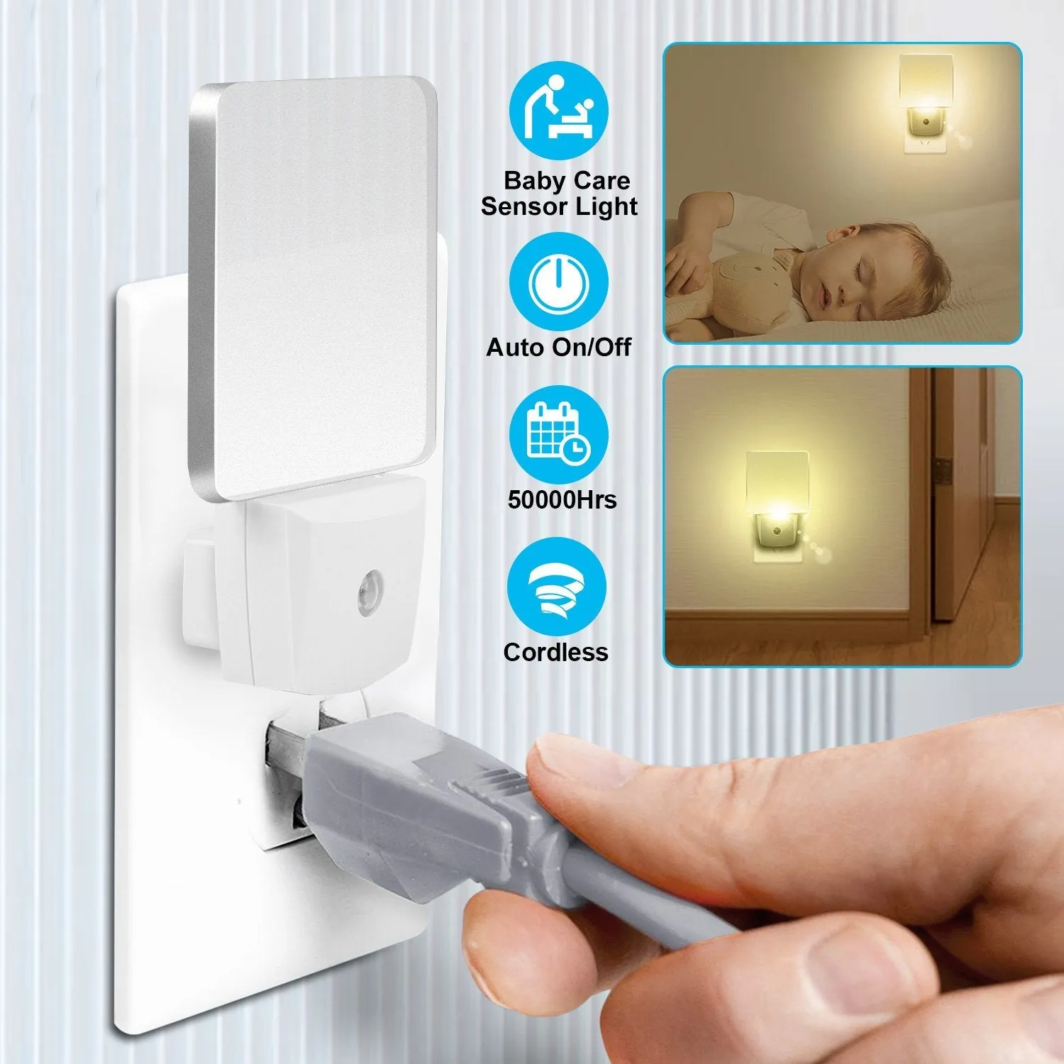 LED Night Light Dusk to Dawn Sensor