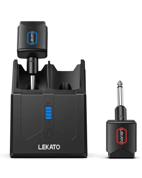 LEKATO JW-06 5.8GHz Wireless Guitar System with Charging Box