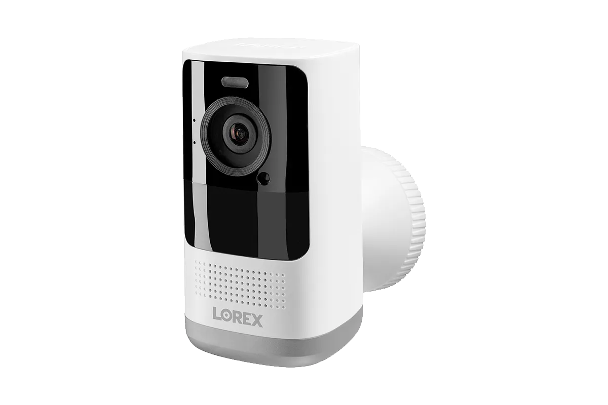 Lorex Smart Home Security Center with 2K Battery Operated Cameras and Range Extender