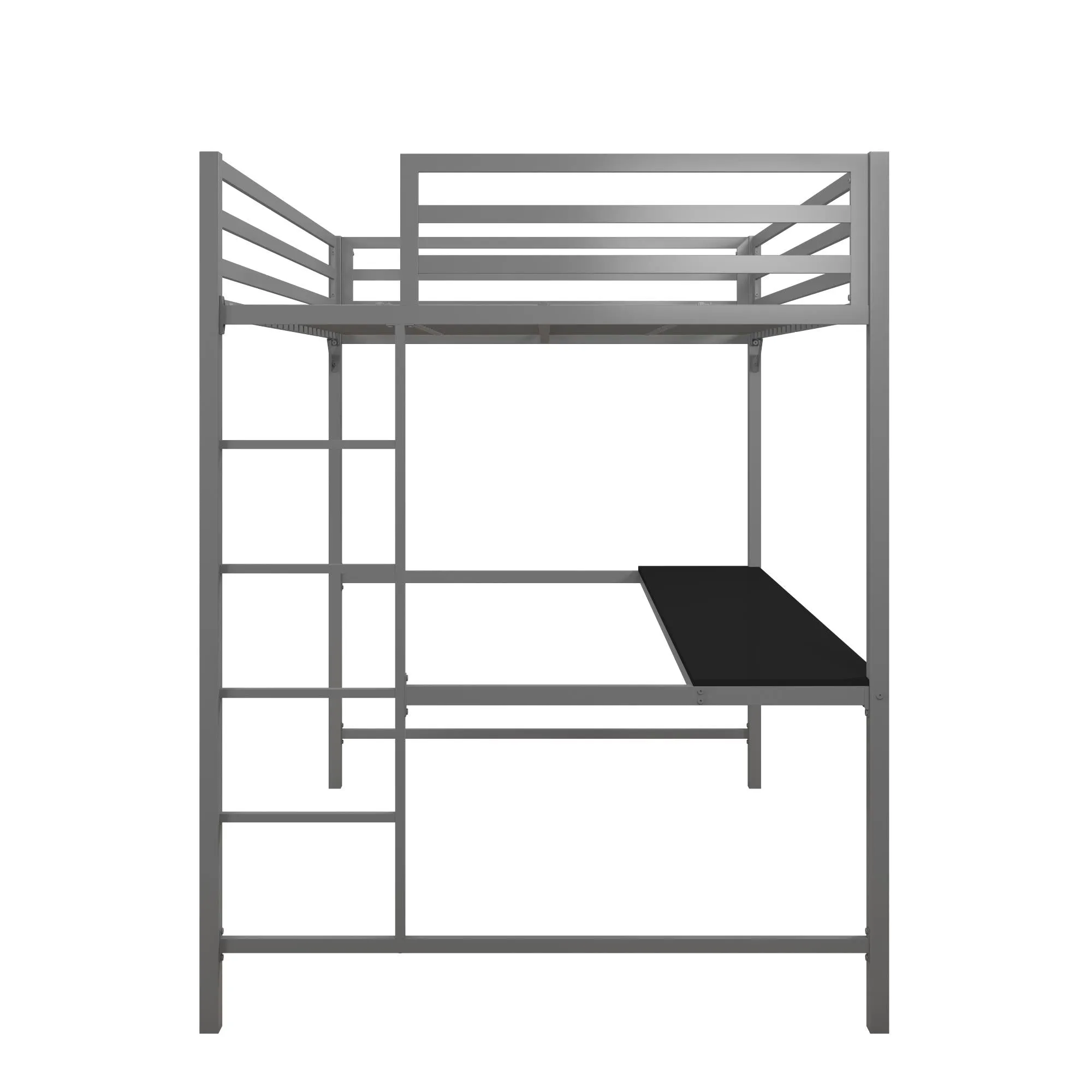 Miles Metal Loft Bed with Desk