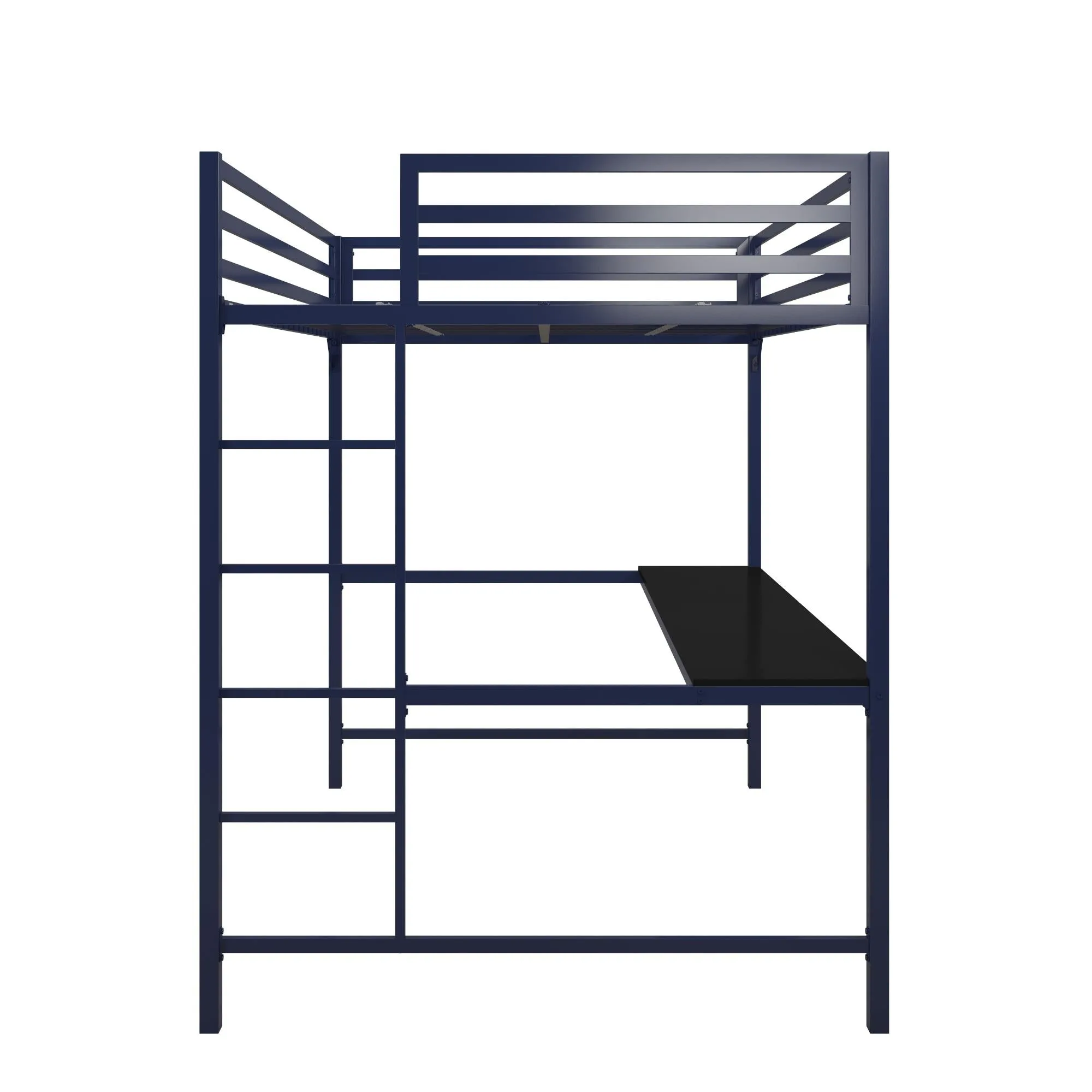 Miles Metal Loft Bed with Desk