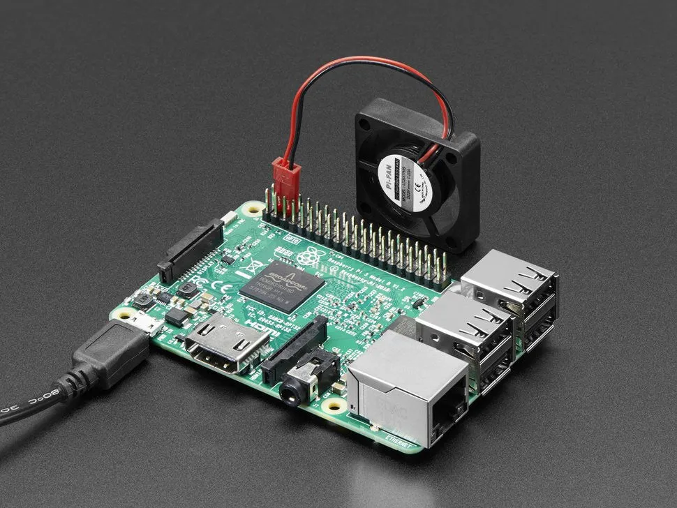 Miniature 5V Cooling Fan for Raspberry Pi (and Other Computers)