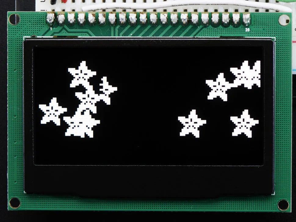 Monochrome 2.42" 128x64 OLED Graphic Display Module Kit