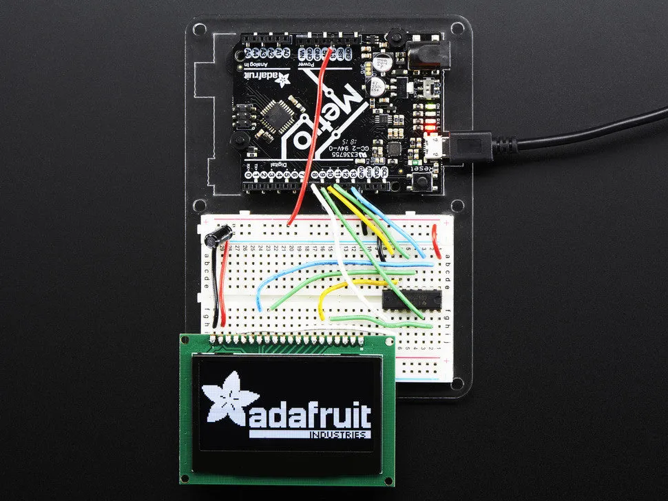 Monochrome 2.42" 128x64 OLED Graphic Display Module Kit