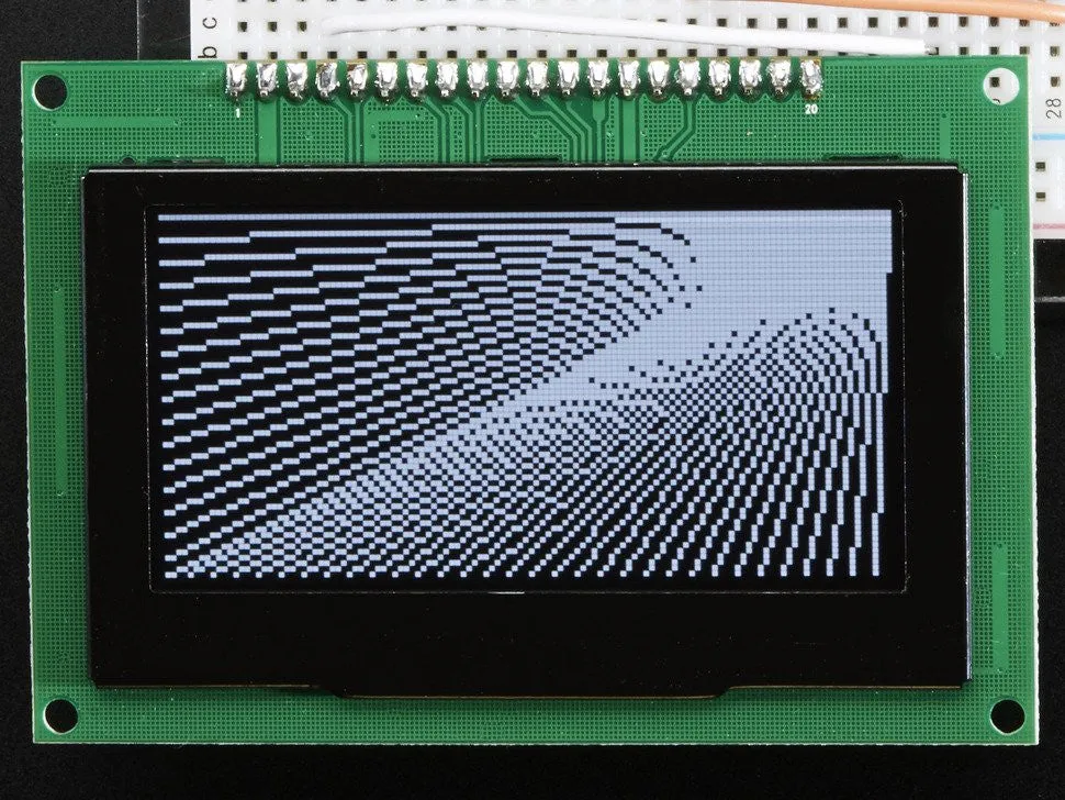 Monochrome 2.7" 128x64 OLED Graphic Display Module Kit