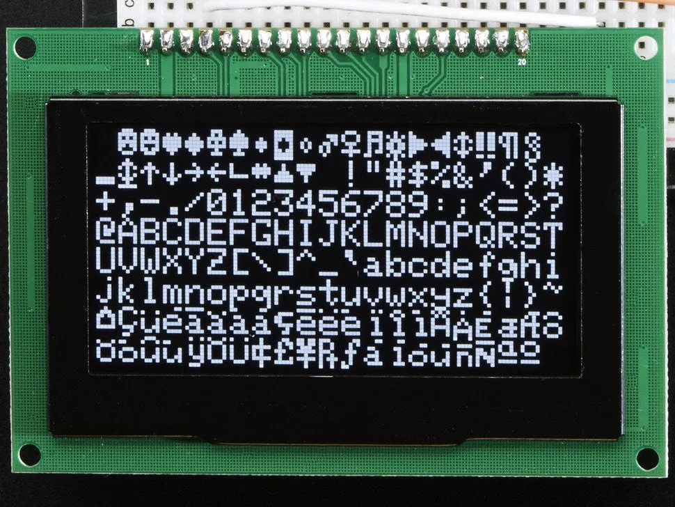 Monochrome 2.7" 128x64 OLED Graphic Display Module Kit