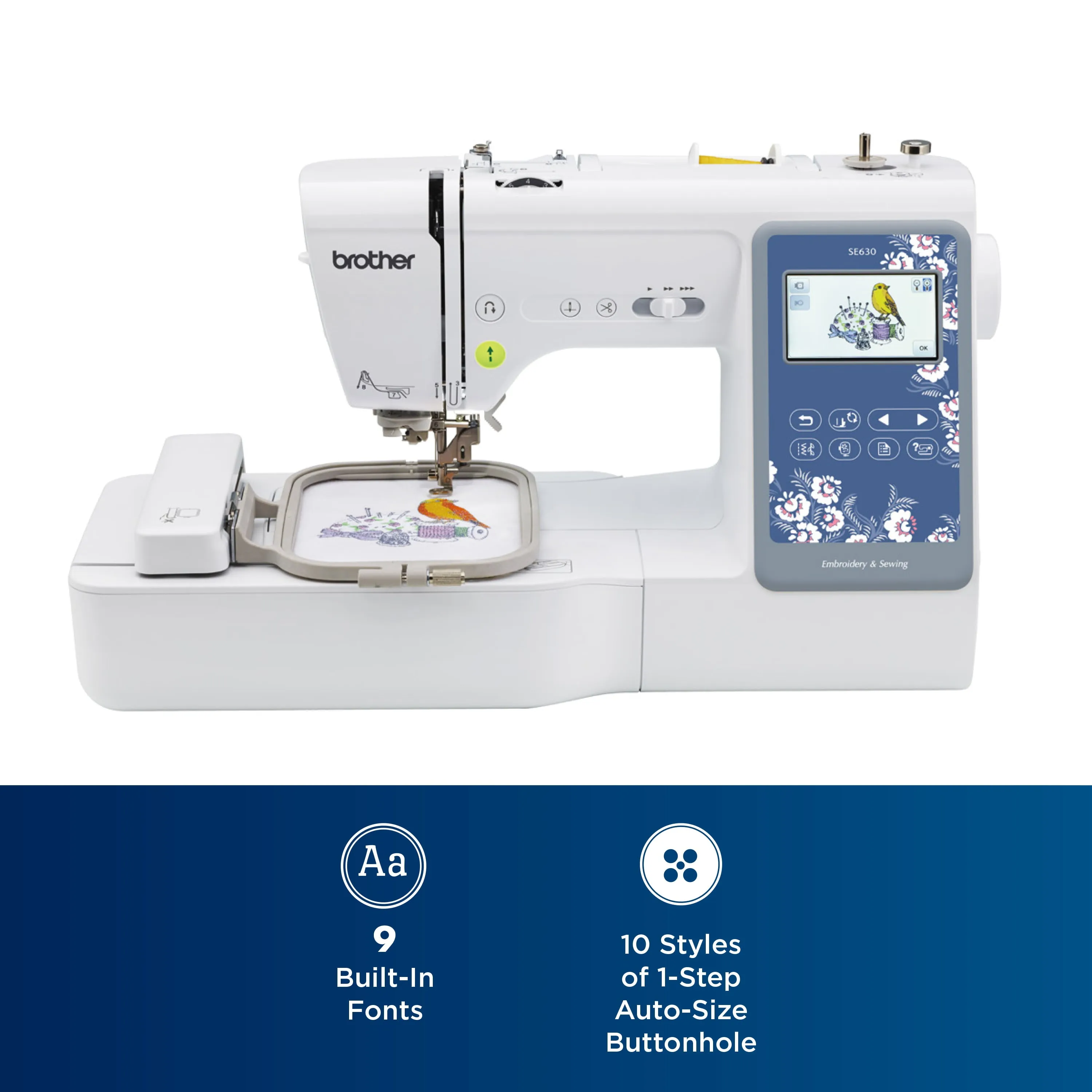 Sewing and Embroidery Machine with Sew Smart LCD