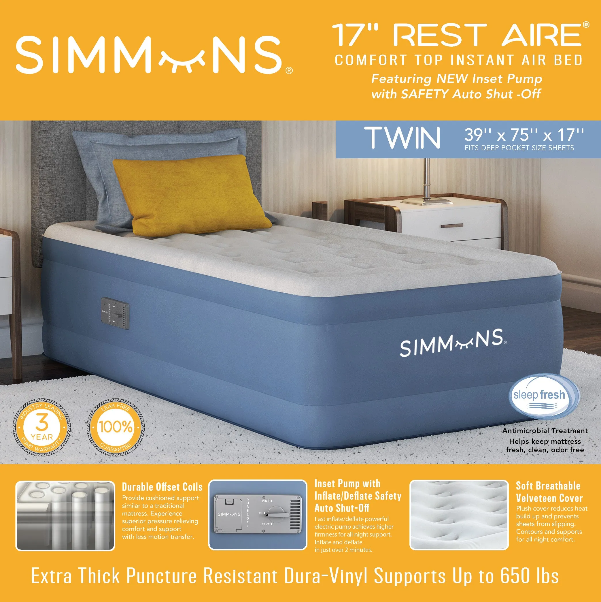 Simmons® Rest Aire® Air Mattress