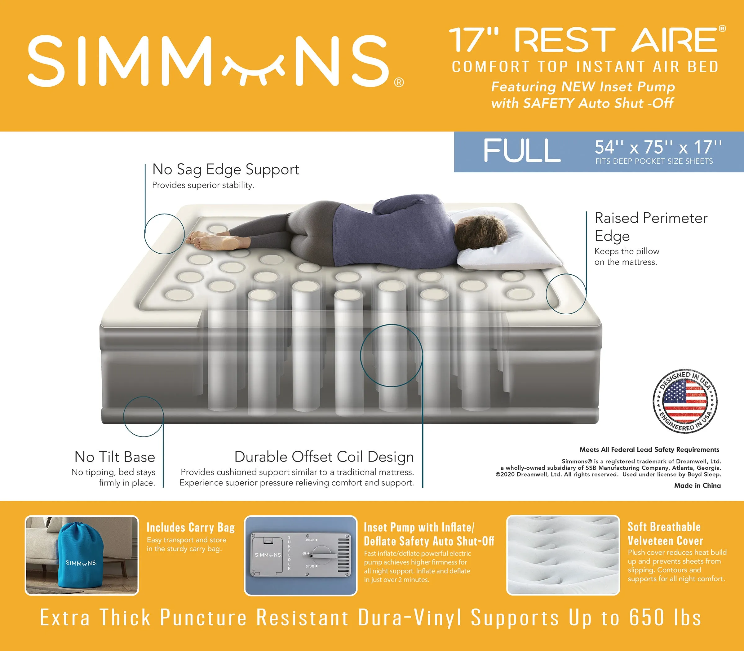 Simmons® Rest Aire® Air Mattress