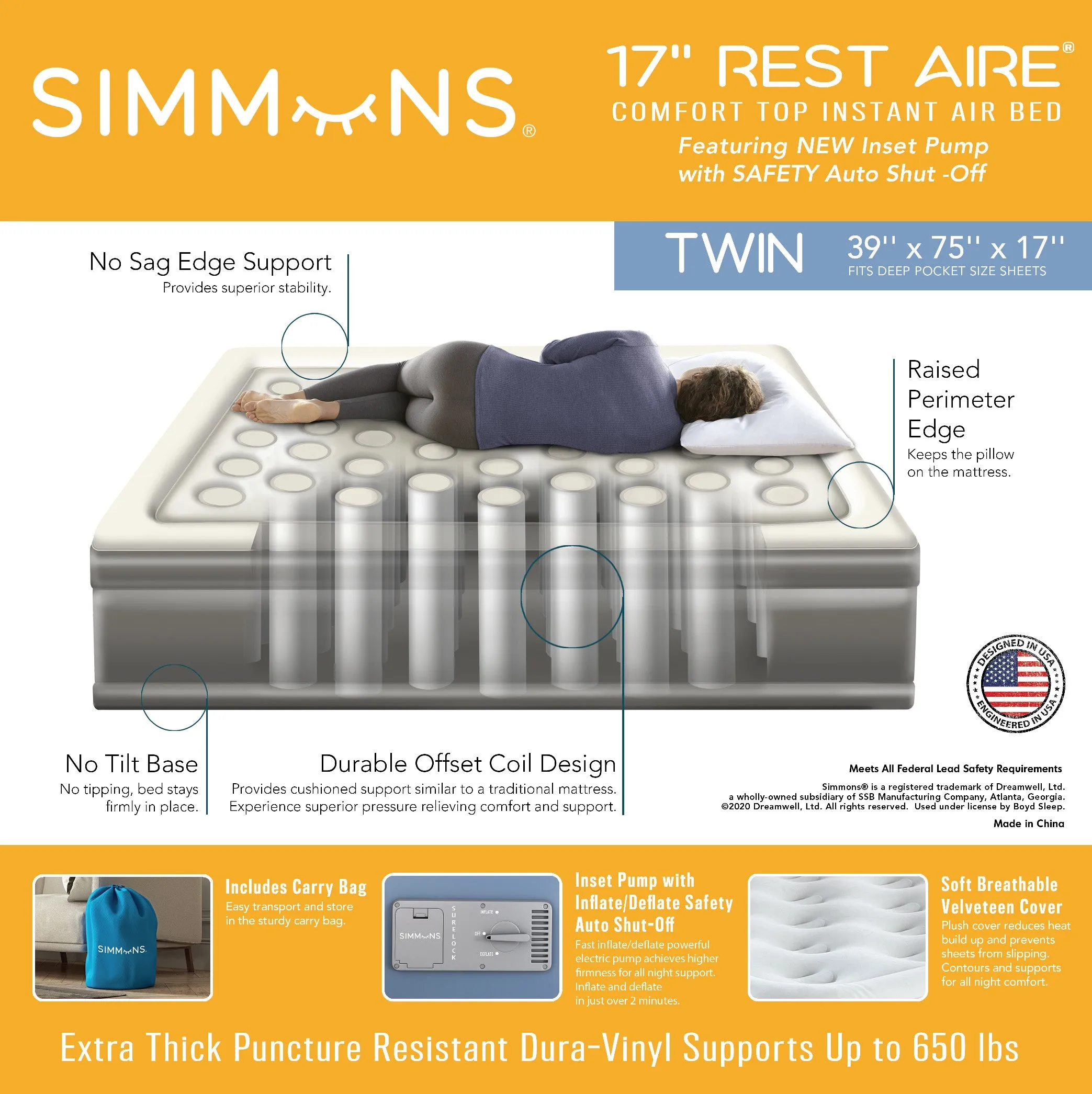 Simmons® Rest Aire® Air Mattress