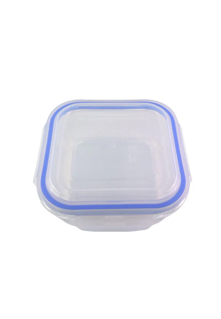 Square Borosilicate Glass Food Container with PP Lid - 1200ml