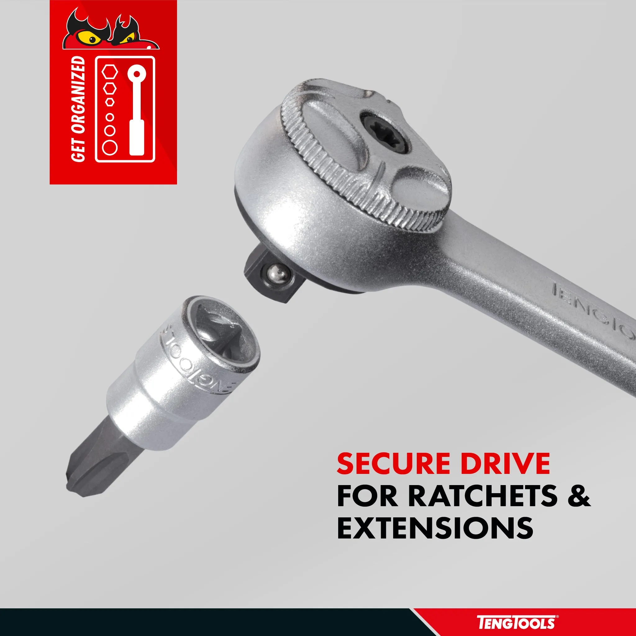 Teng Tools 1/4 Inch Drive Phillips PH Chrome Vanadium Sockets