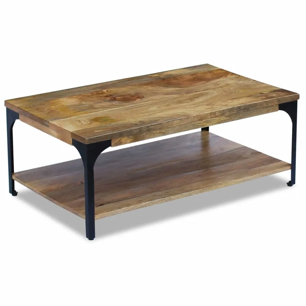 vidaXL Coffee Table Mango Wood 100x60x38 cm