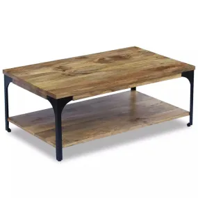 vidaXL Coffee Table Mango Wood 100x60x38 cm