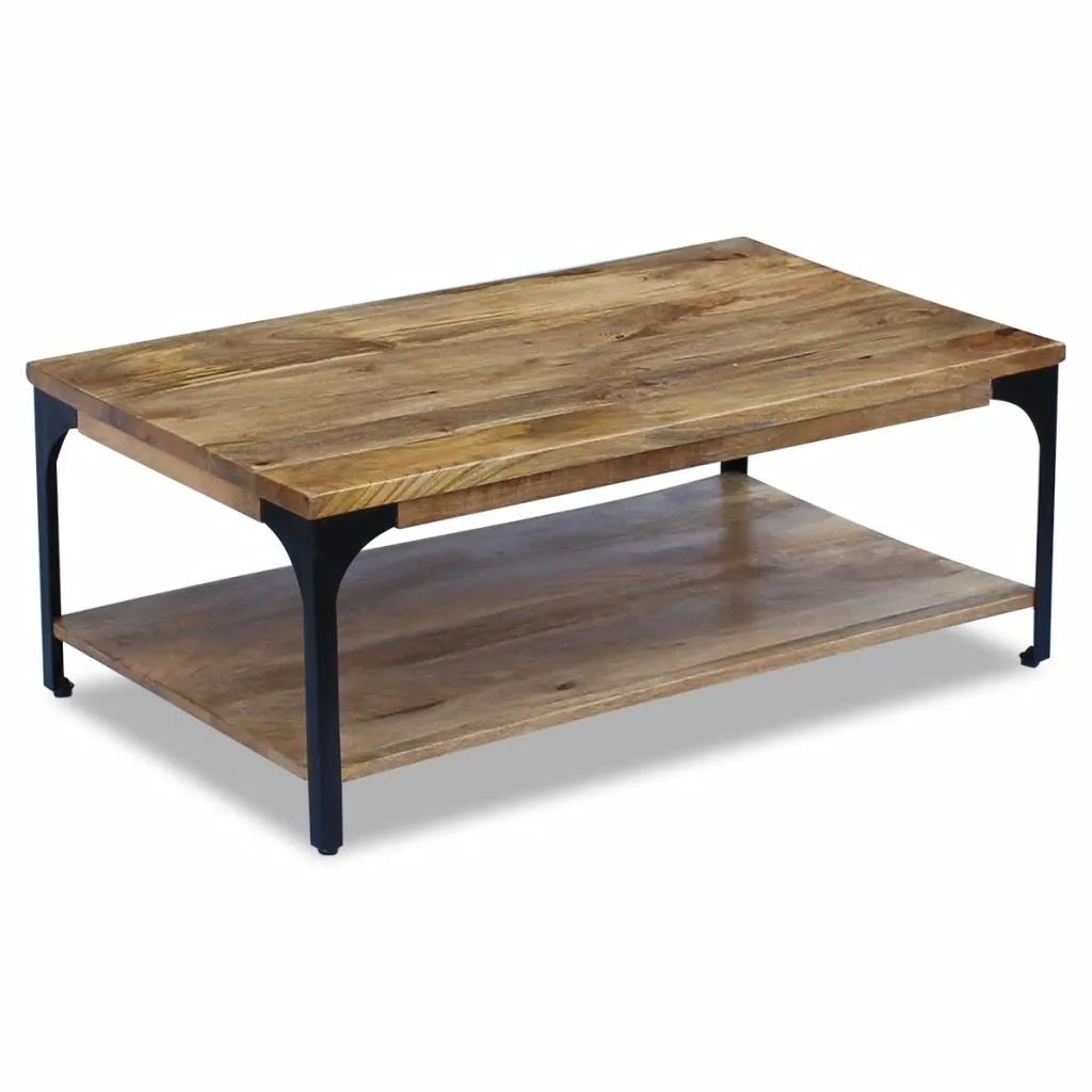 vidaXL Coffee Table Mango Wood 100x60x38 cm