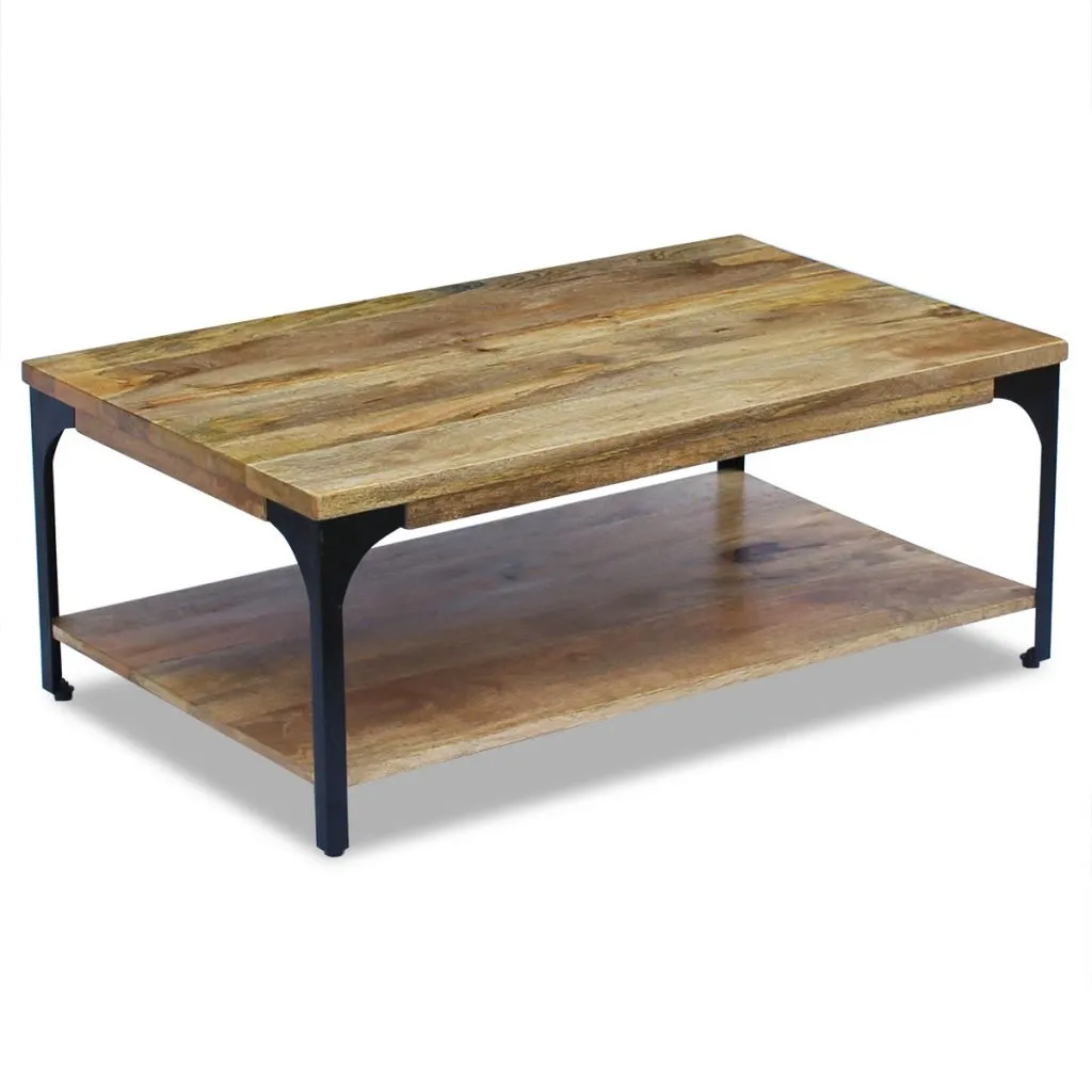 vidaXL Coffee Table Mango Wood 100x60x38 cm