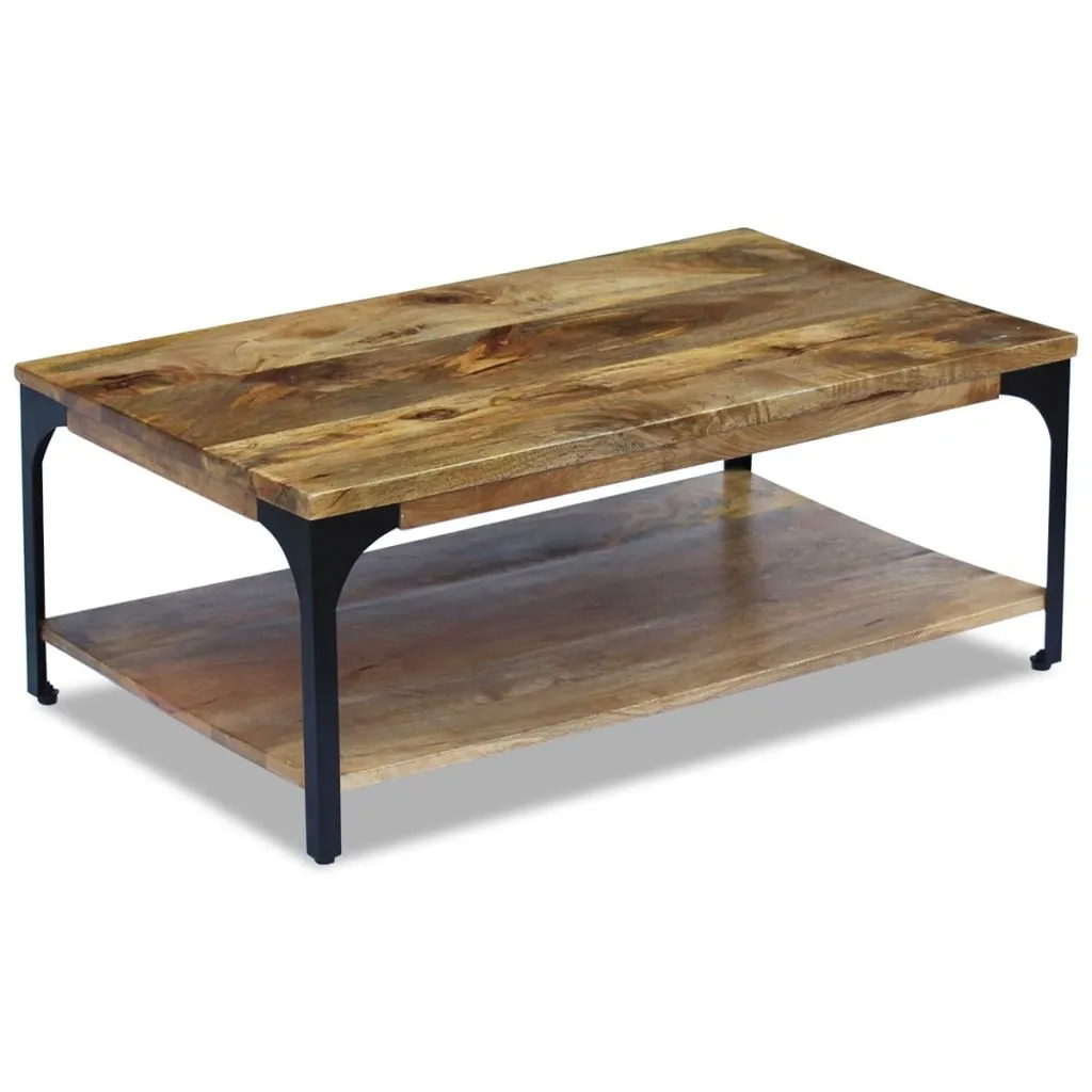 vidaXL Coffee Table Mango Wood 100x60x38 cm